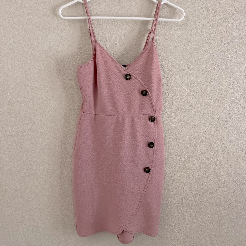 Pink mini dress